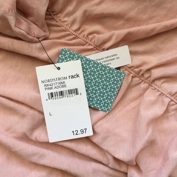 NWT SUSINA RUSHED BURNOUT T-SHIRT Pink size L - Picture 6 of 6